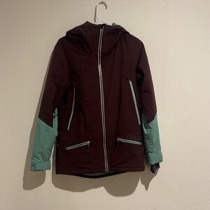 Flylow Women's Ski & Snow Jacket - Black and Green